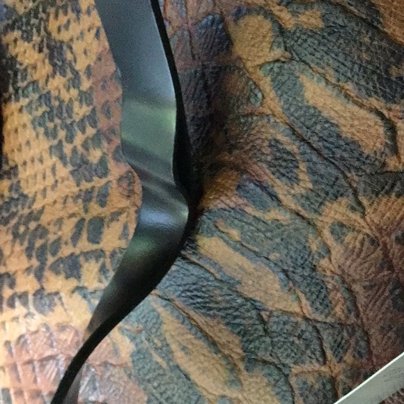 Joie Women’s Sunday Leather Tote Mahogany Rustic Snake - Picture 10 of 10